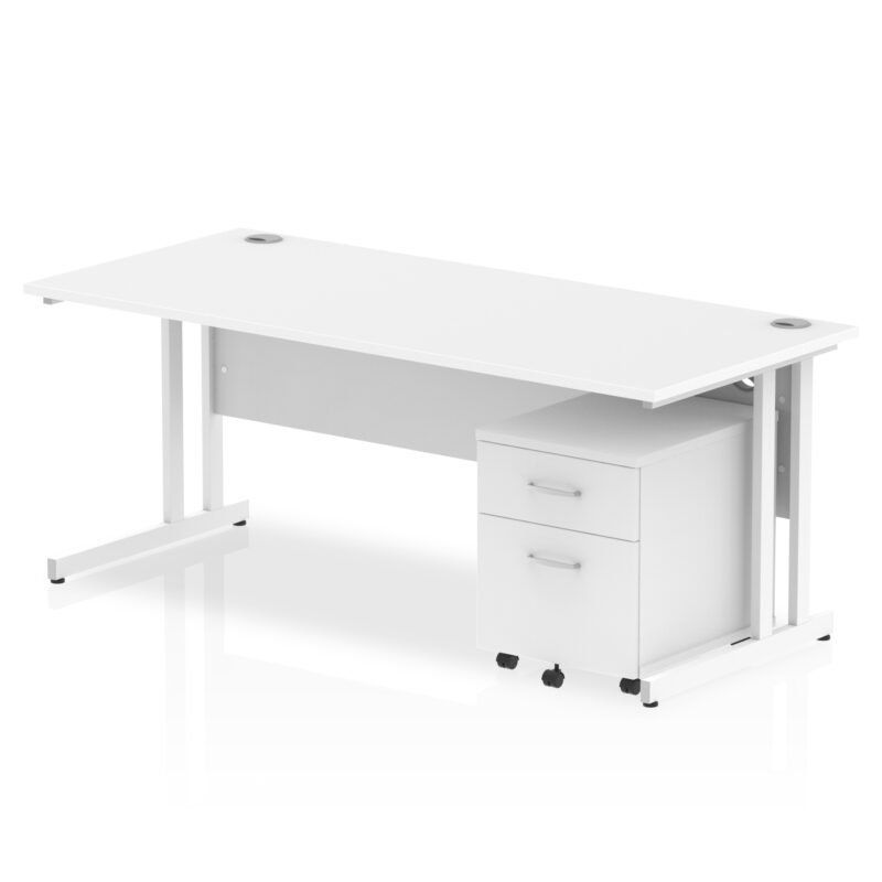 Impulse 1800mm Cantilever Straight Desk With Mobile Pedestal - Image 23