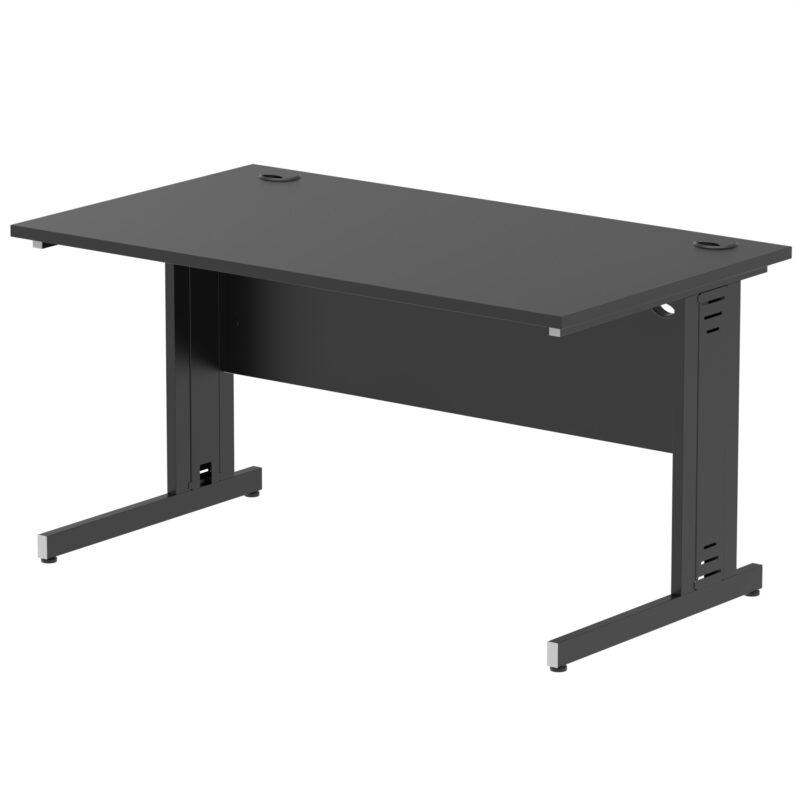 Impulse 1400mm Straight Desk Cable Managed Leg - Image 99