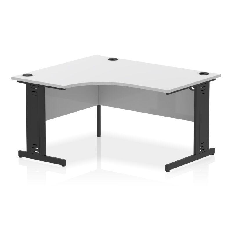 Impulse 1400mm Left Crescent Desk Cable Managed Leg - Image 16