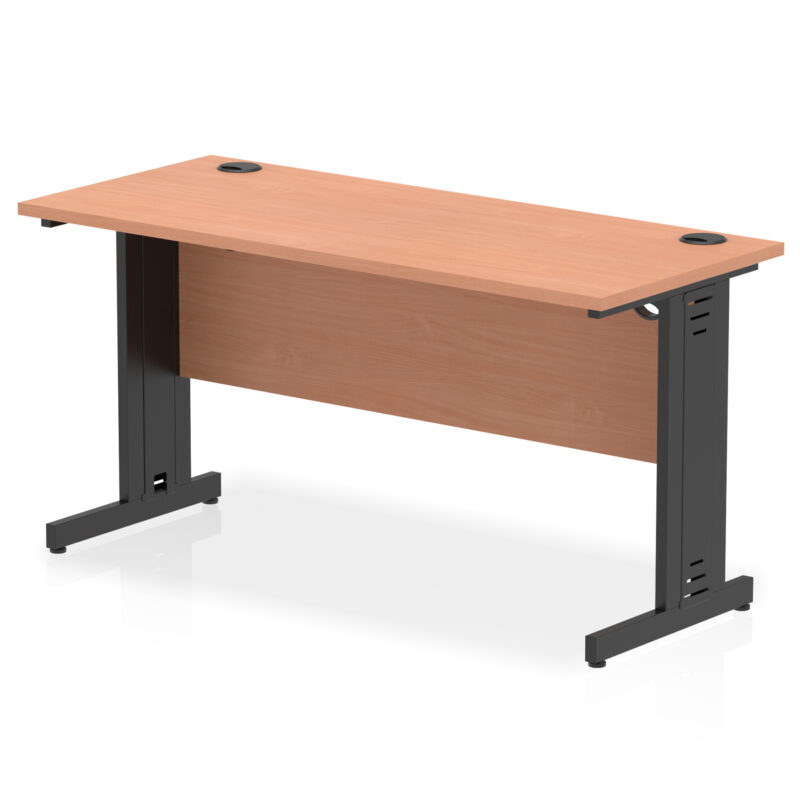 Impulse 1400mm Slimline Desk Cable Managed Leg - Image 16