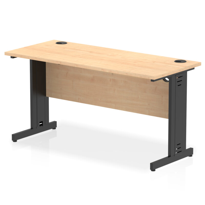 Impulse 1400mm Slimline Desk Cable Managed Leg - Image 18