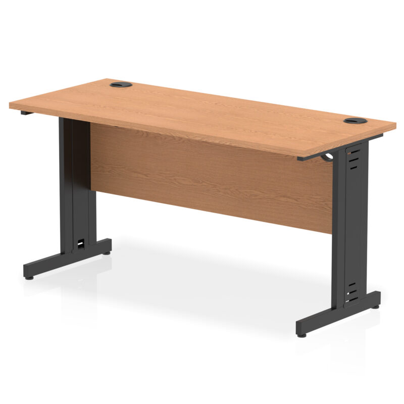 Impulse 1400mm Slimline Desk Cable Managed Leg - Image 19