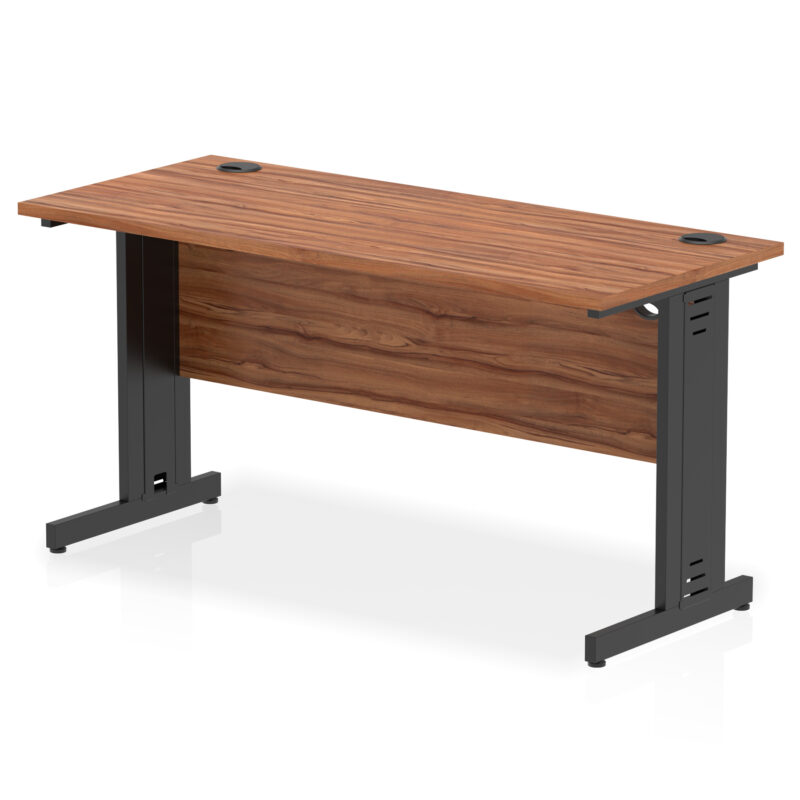 Impulse 1400mm Slimline Desk Cable Managed Leg - Image 20