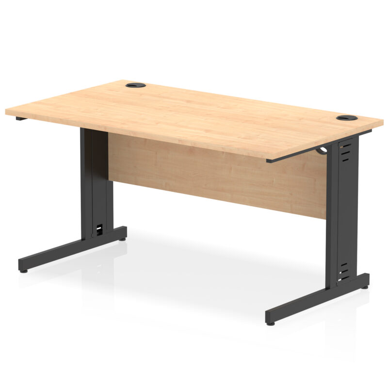 Impulse 1400mm Straight Desk Cable Managed Leg - Image 102