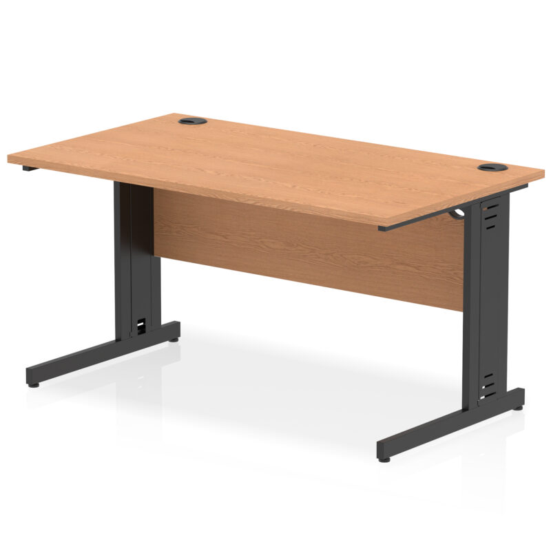 Impulse 1400mm Straight Desk Cable Managed Leg - Image 103