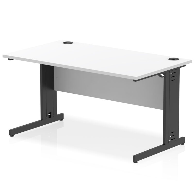 Impulse 1400mm Straight Desk Cable Managed Leg - Image 105