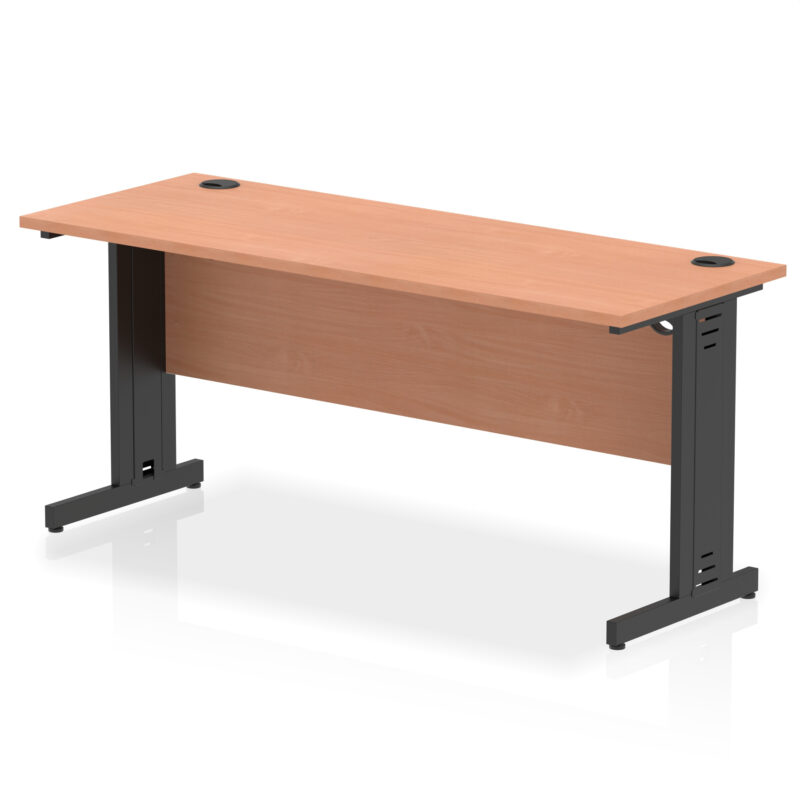 Impulse 1600mm Slimline Desk Cable Managed Leg - Image 16