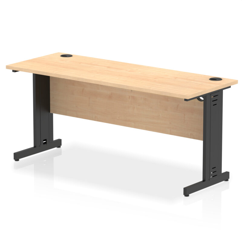 Impulse 1600mm Slimline Desk Cable Managed Leg - Image 18