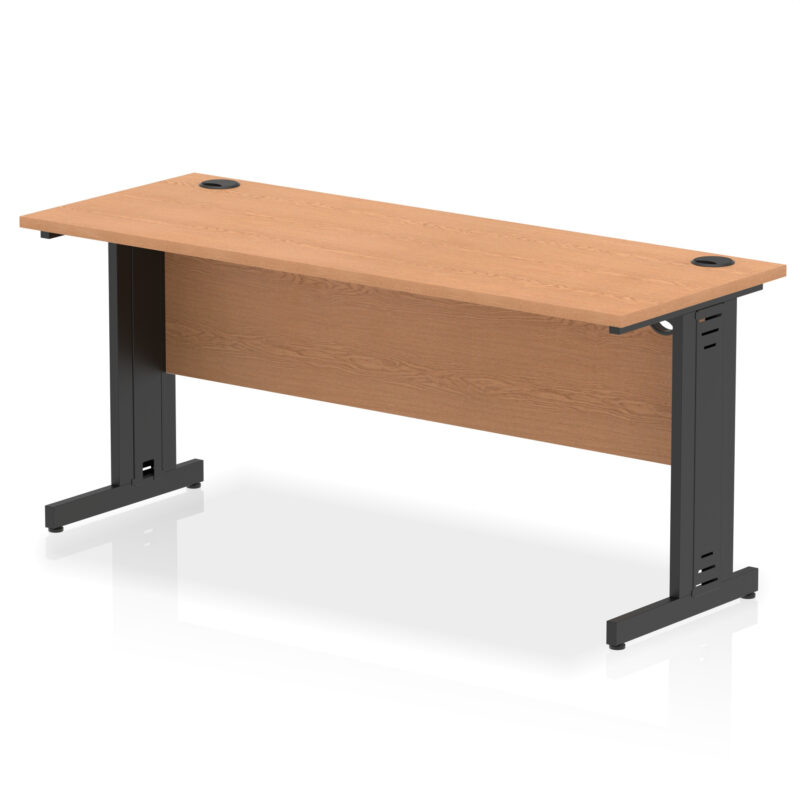 Impulse 1600mm Slimline Desk Cable Managed Leg - Image 19