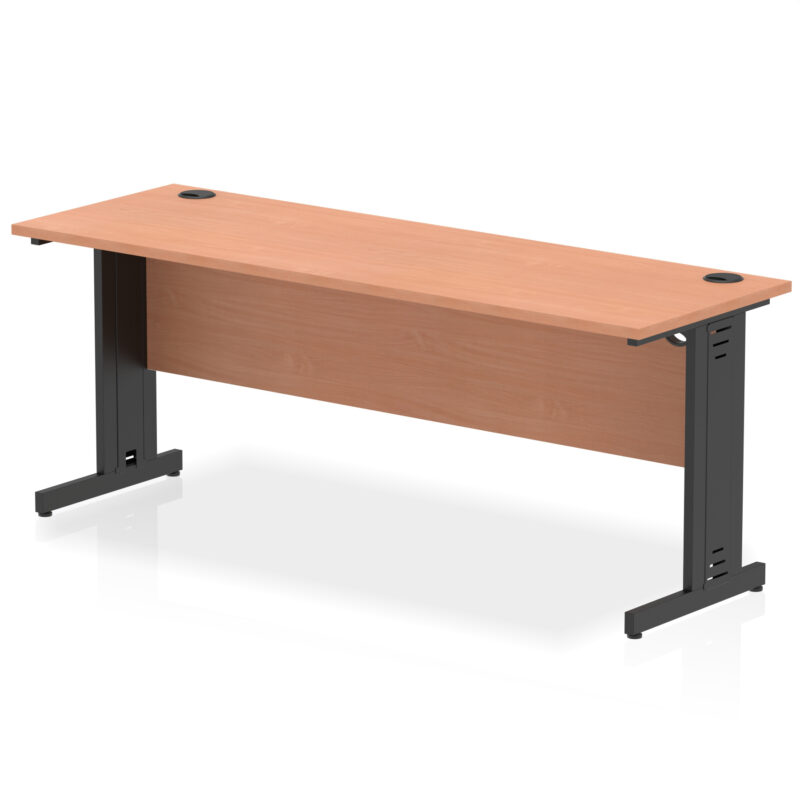 Impulse 1800mm Slimline Desk Cable Managed Leg - Image 16