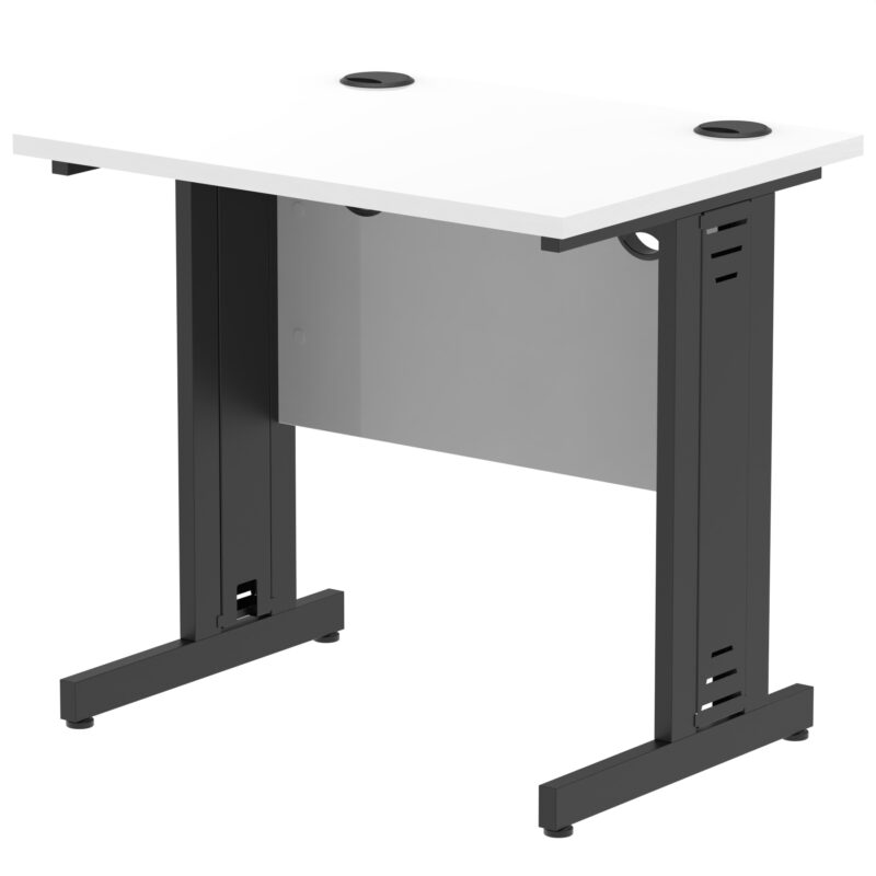 Impulse 800mm Slimline Desk Cable Managed Leg - Image 21