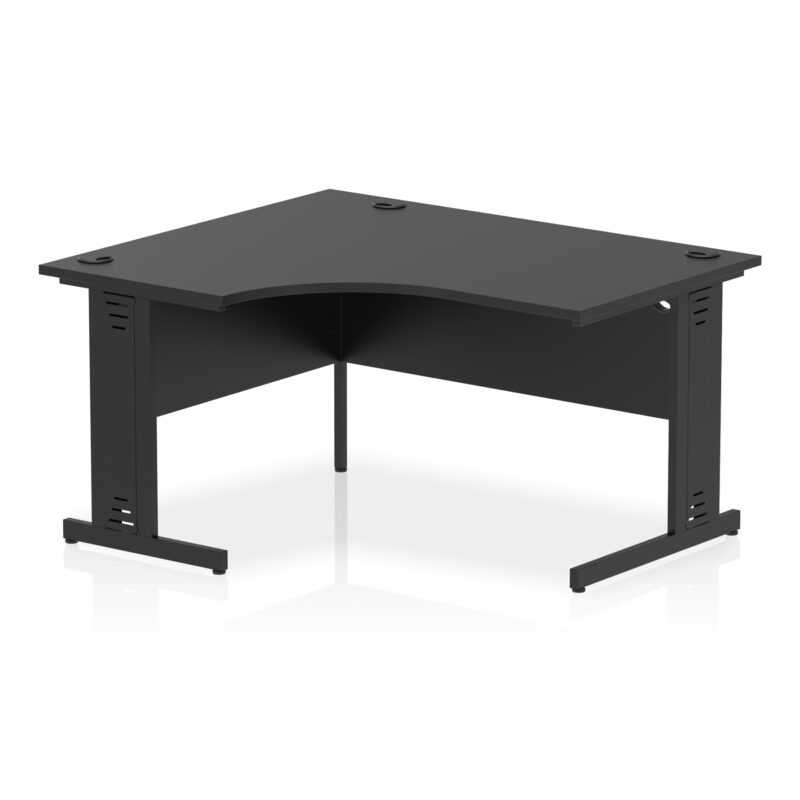 Impulse 1400mm Left Crescent Desk Cable Managed Leg - Image 19