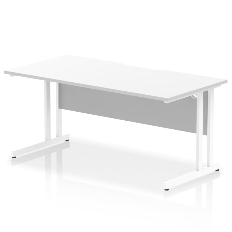 Impulse Scalloped Edge 1600mm Straight Desk Cantilever Leg - Image 19