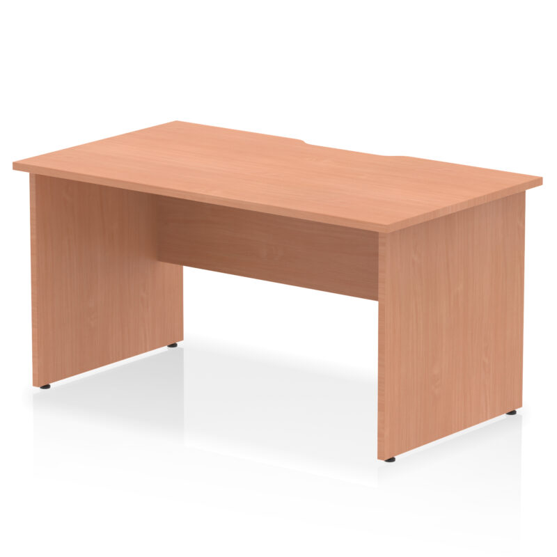 Impulse Scalloped Edge 1400mm Straight Desk Panel End Leg - Image 2