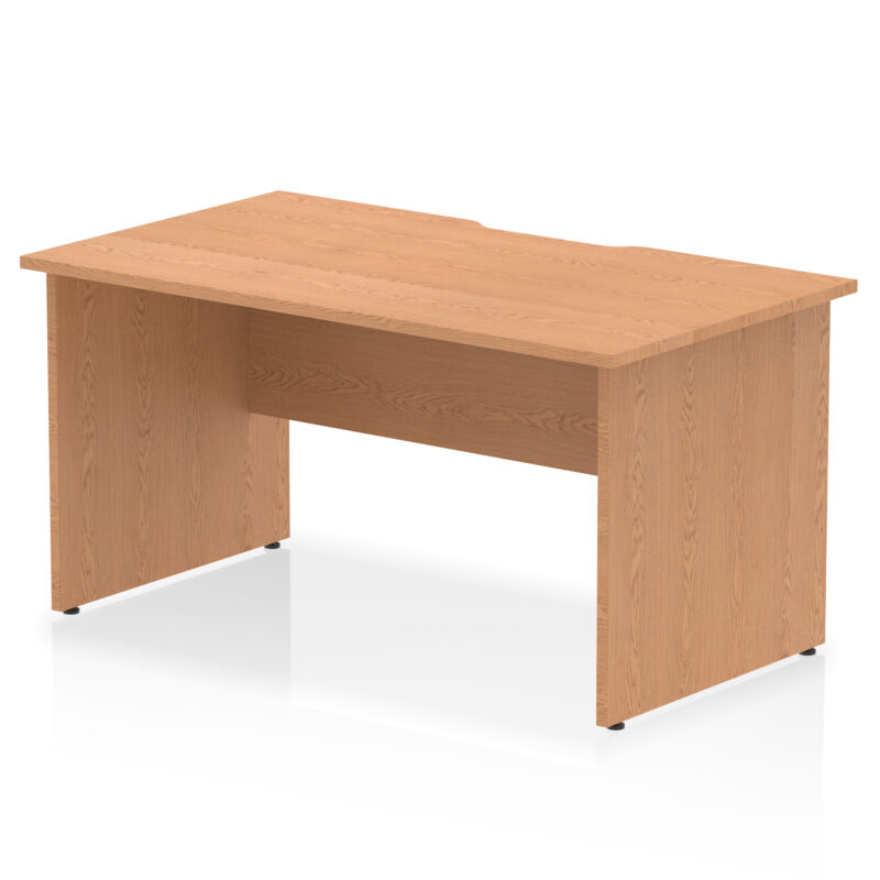 Impulse Scalloped Edge 1400mm Straight Desk Panel End Leg - Image 5