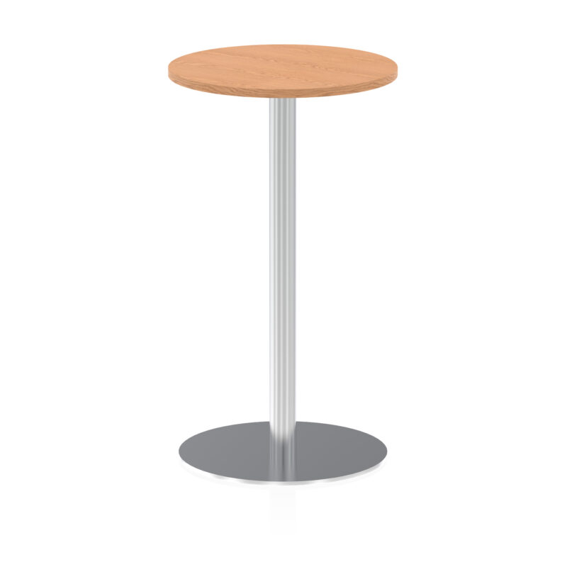 Italia Round Poseur Table Silver Leg - Image 11