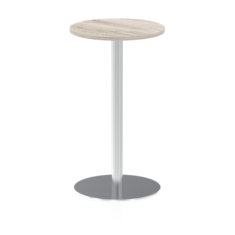Italia Round Poseur Table Silver Leg - Image 12