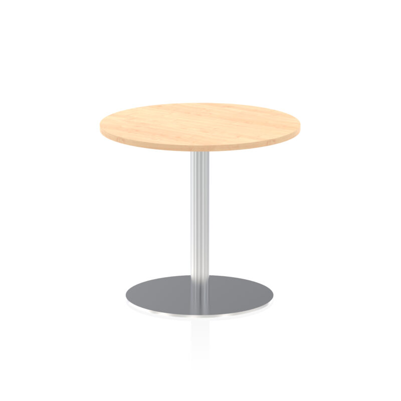 Italia Round Poseur Table Silver Leg - Image 16