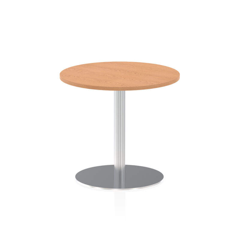 Italia Round Poseur Table Silver Leg - Image 17