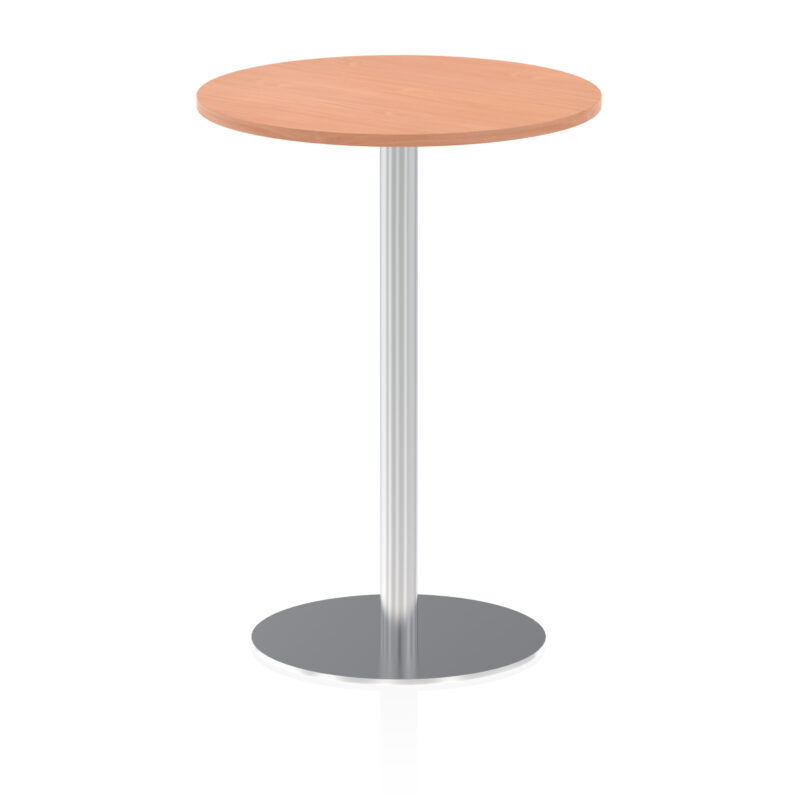 Italia Round Poseur Table Silver Leg - Image 19