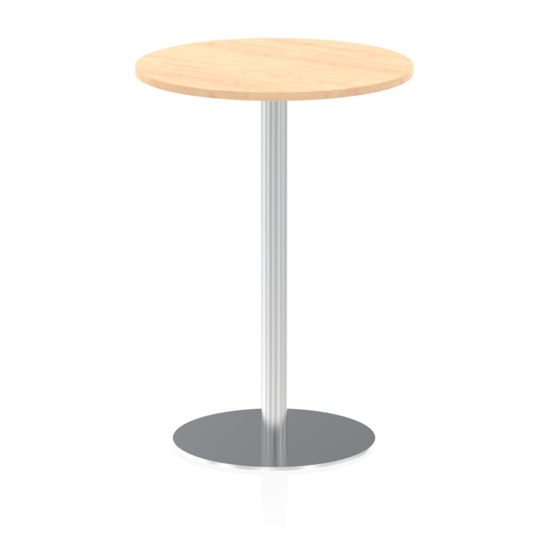 Italia Round Poseur Table Silver Leg - Image 22