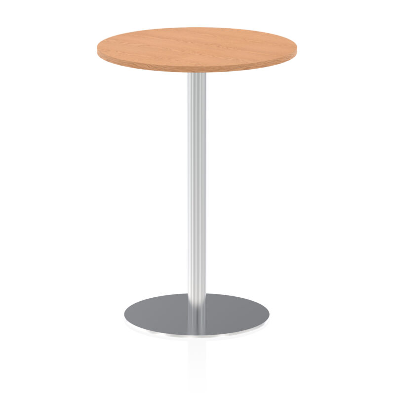 Italia Round Poseur Table Silver Leg - Image 23