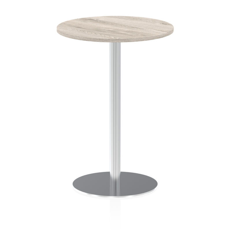 Italia Round Poseur Table Silver Leg - Image 24