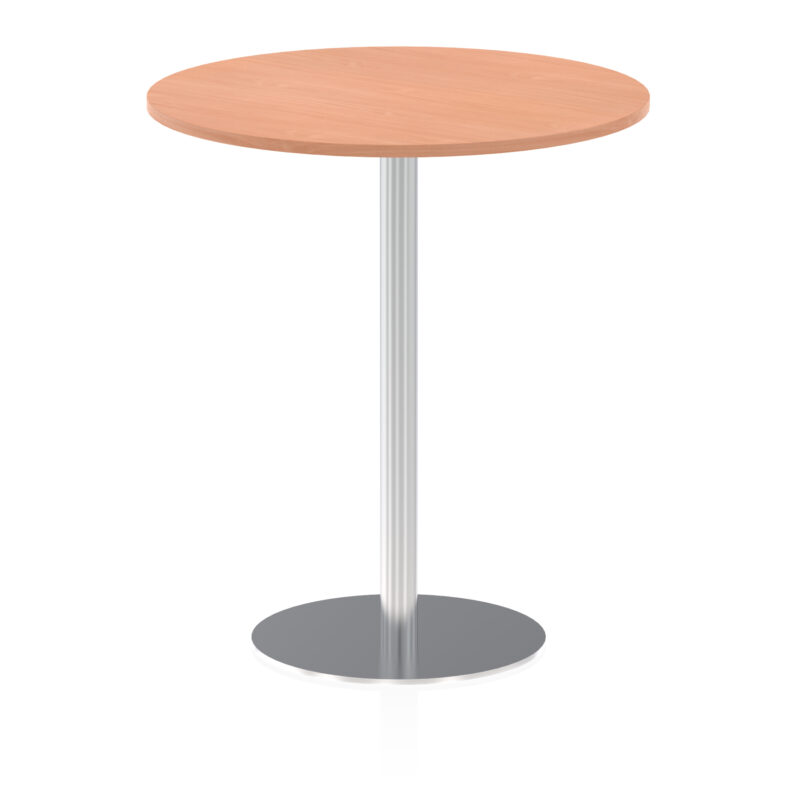 Italia Round Poseur Table Silver Leg - Image 31
