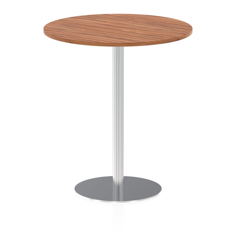 Italia Round Poseur Table Silver Leg - Image 32