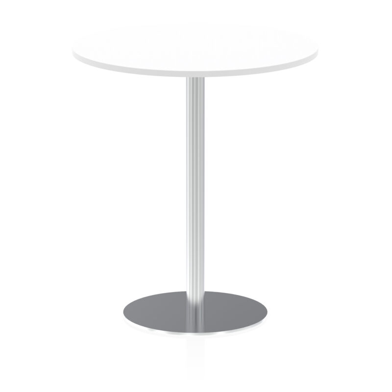 Italia Round Poseur Table Silver Leg - Image 33