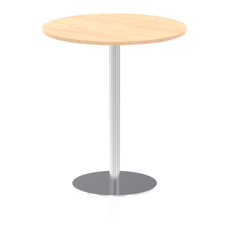 Italia Round Poseur Table Silver Leg - Image 34