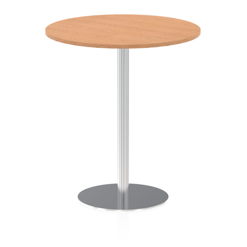 Italia Round Poseur Table Silver Leg - Image 35