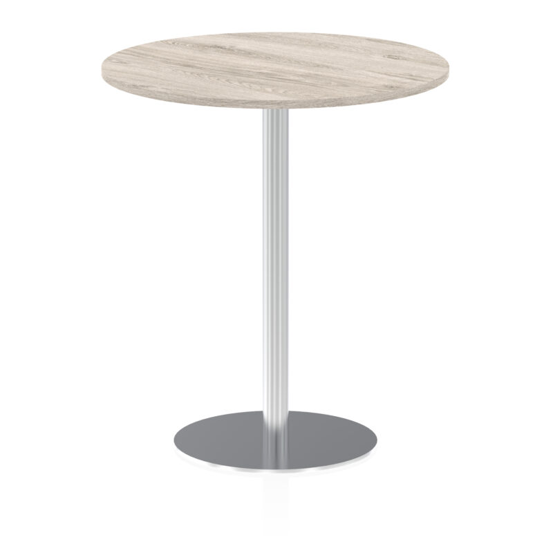 Italia Round Poseur Table Silver Leg - Image 36