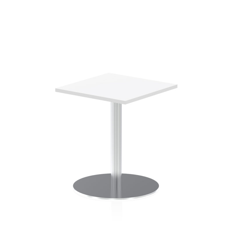 Italia Square Poseur Table Silver Leg - Image 3