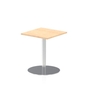 Italia Square Poseur Table Silver Leg - Image 4