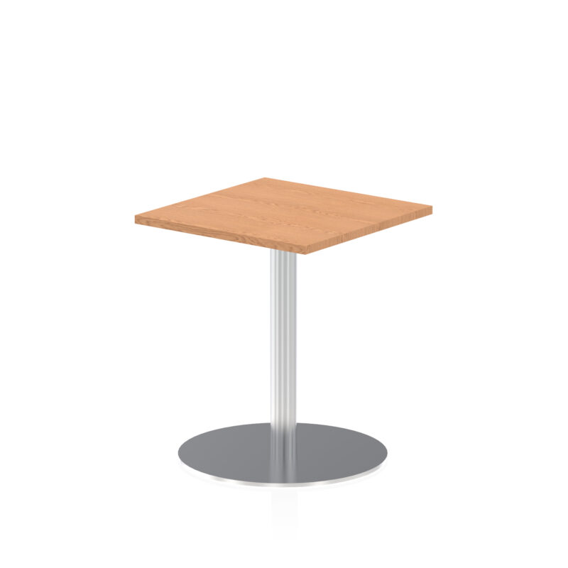 Italia Square Poseur Table Silver Leg - Image 5