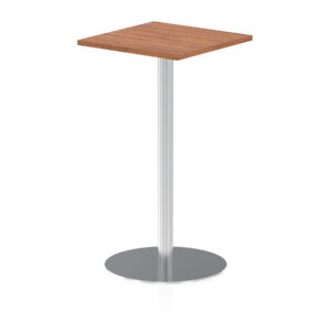 Italia Square Poseur Table Silver Leg - Image 8