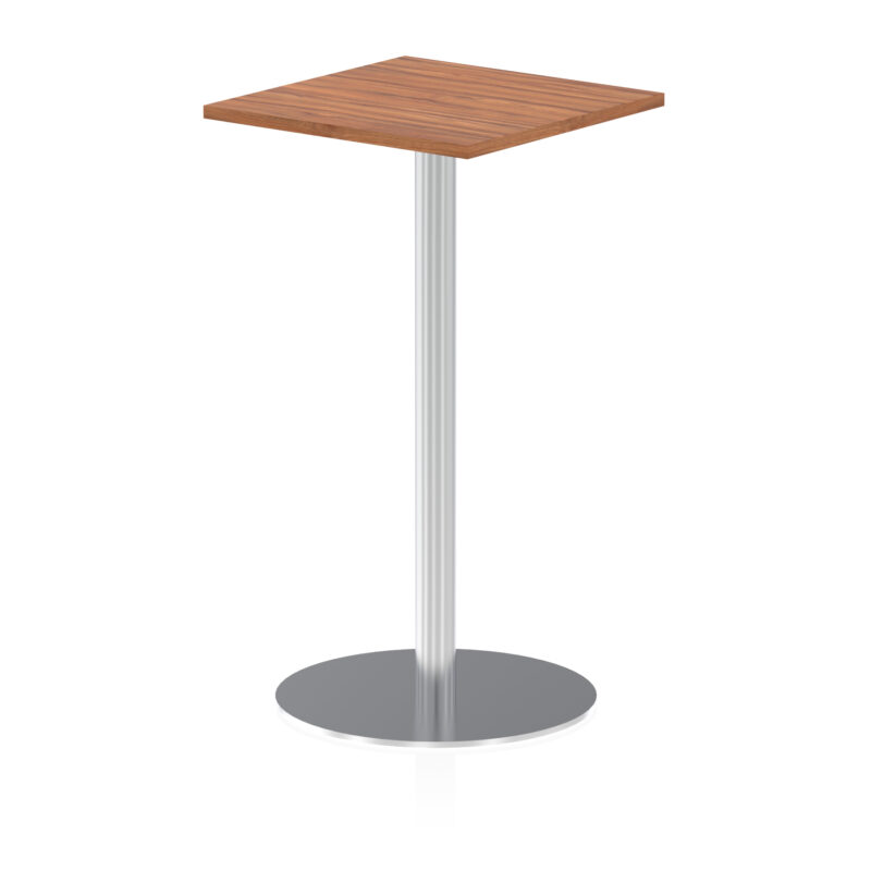 Italia Square Poseur Table Silver Leg - Image 8