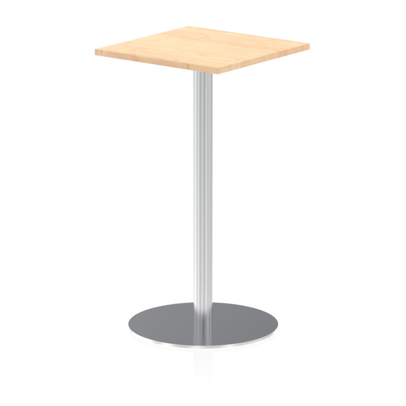 Italia Square Poseur Table Silver Leg - Image 10