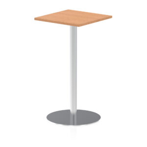 Italia Square Poseur Table Silver Leg - Image 11