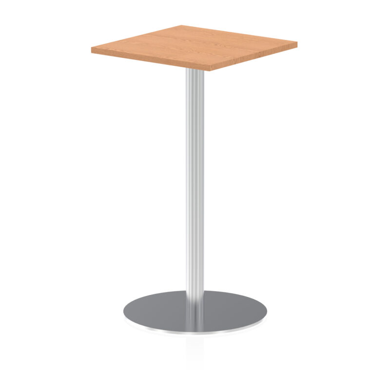 Italia Square Poseur Table Silver Leg - Image 11