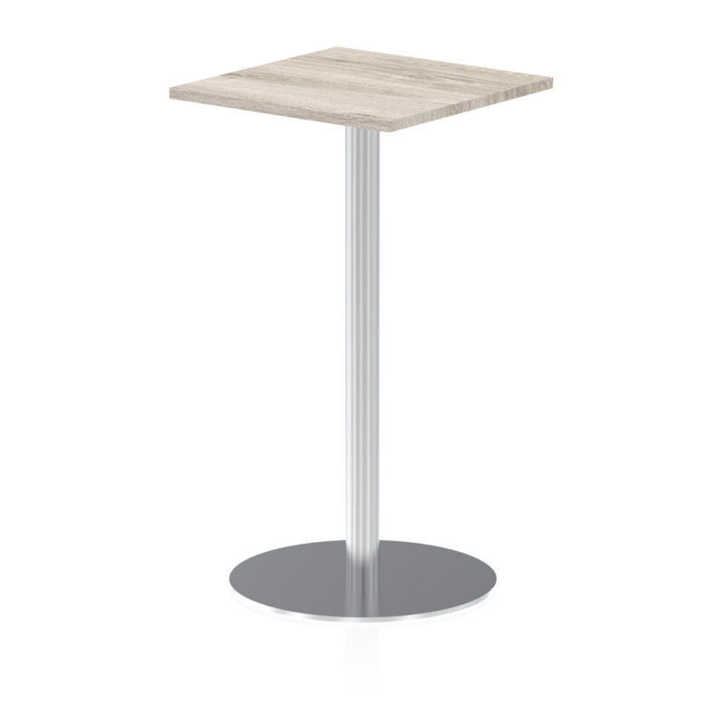 Italia Square Poseur Table Silver Leg - Image 12
