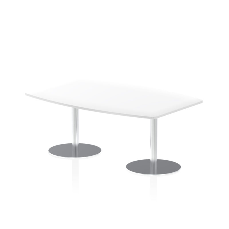 Italia High Gloss Boardroom Table Silver Leg - Image 2