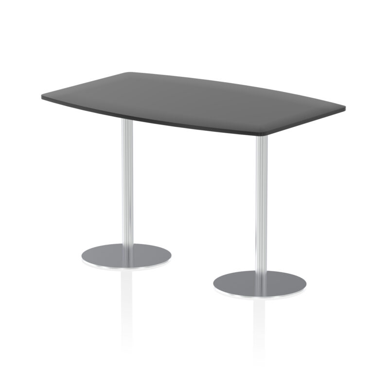 Italia High Gloss Boardroom Table Silver Leg - Image 3
