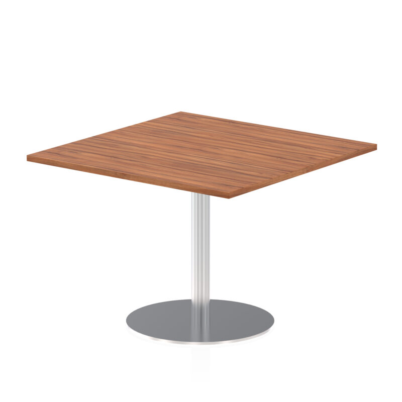 Italia Square Poseur Table Silver Leg - Image 14