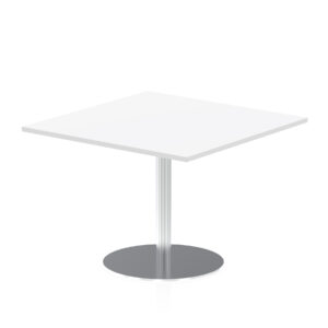Italia Square Poseur Table Silver Leg - Image 15