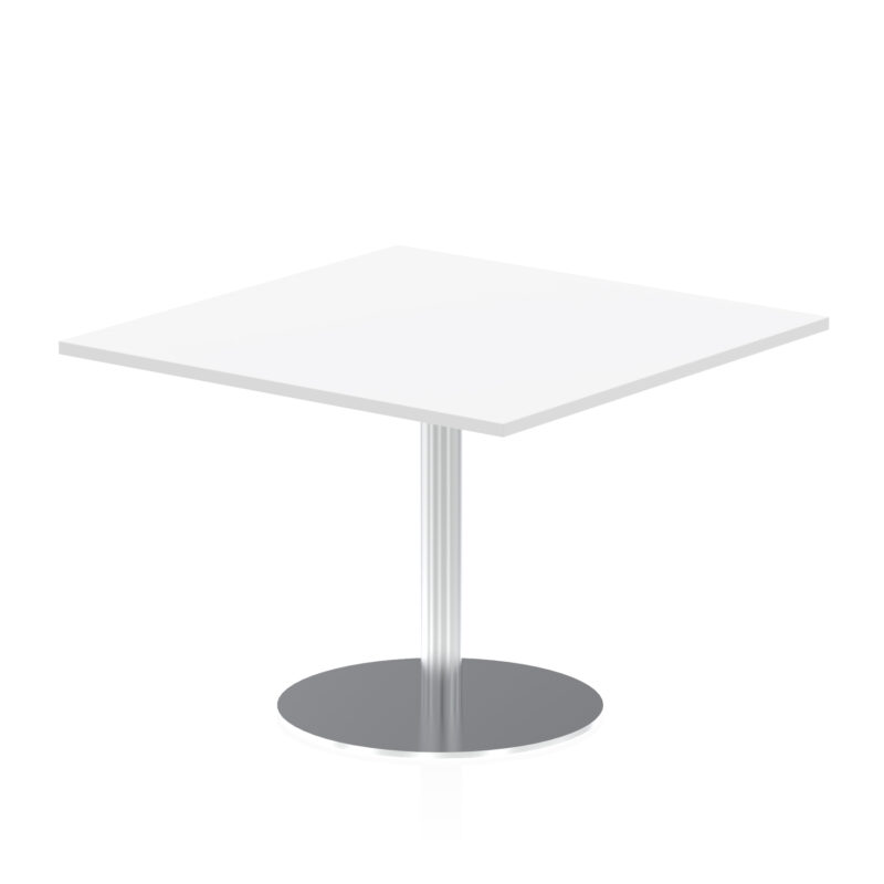 Italia Square Poseur Table Silver Leg - Image 15