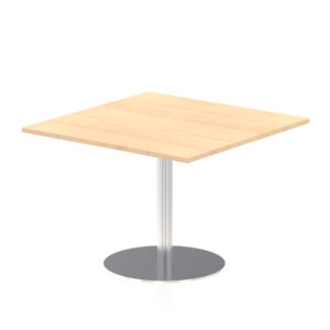 Italia Square Poseur Table Silver Leg - Image 16