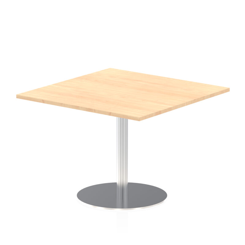 Italia Square Poseur Table Silver Leg - Image 16