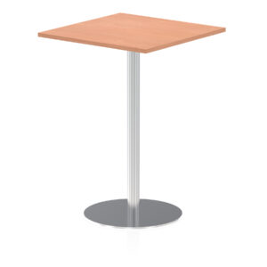 Italia Square Poseur Table Silver Leg - Image 19